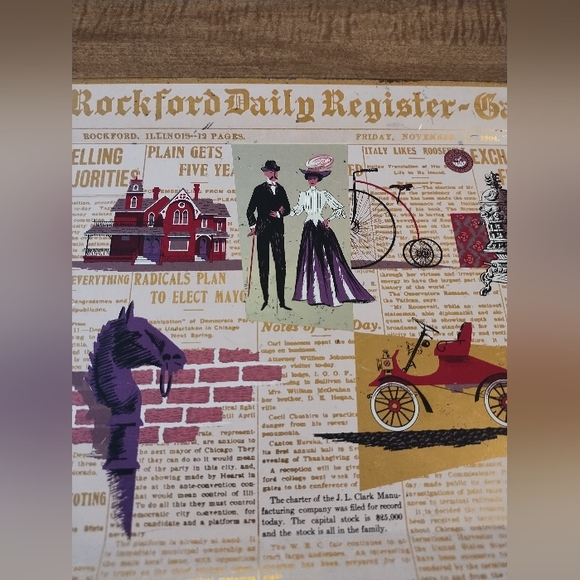 Vintage metal tray - Picture 2 of 4